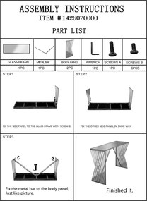 Consola Easy, Mauro Ferretti, 120x40x80 cm, fier, auriu