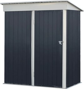 Depozit grădină pentru scule din tablă, antracit / alb, 1,6x0,9 m, NELON