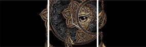 Tablou - Ochiul magic (cu ceas) (90x30 cm)
