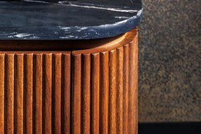 Comoda design retro Gatsby 160cm Mango/ marmura neagra A-43336 VC