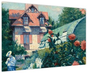 Tablou - Gustave Caillebotte, Dahlias, Garden at Petit Gennevilliers, reproducere (90x60 cm)