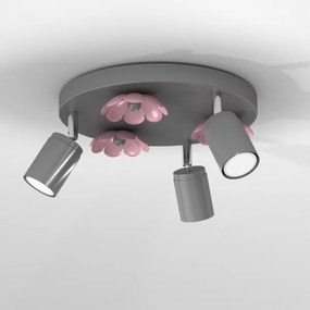 Spot FLOWER 3xGU10/8W/230V crom mat