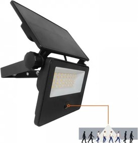 Proiector solar LED cu senzor NCS G2 LED/20W/3,7V 3000/4000/6500K IP54 2600 mAh