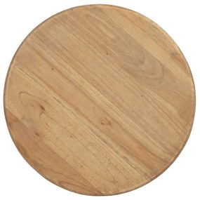 Măsuță auxiliară rotundă din lemn de mindi ø 40 cm Dala – Ixia