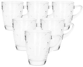 Florina Set de căni de sticlă Iris 300 ml, 6 buc