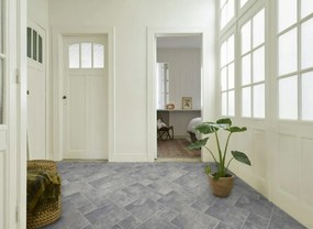 Linoleum Model Sand Stone 911, Latime 200 cm, Gri