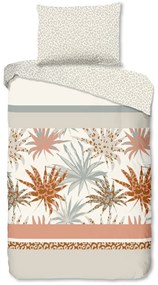 Lenjerie de pat alb/gri deschis din bumbac 140x200 cm – Good Morning