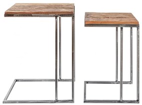 Set de 2 masute design industrial Barracuda A-39593 VC