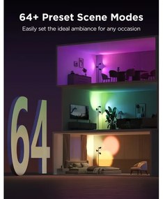 Govee - Lampă de podea LED dimmabilă TREE MATTER RGBICWW/48W/230V Wi-Fi