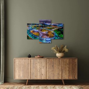 Tablou panorama orașului nocturn (90x60 cm)