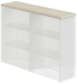 Panou superior Top Office Premium pentru dulap 2x lat, salcam deschis