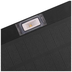 Proiector LED solar cu senzor de mișcare LED/3,7V 1200mAh 4000K IP65 negru