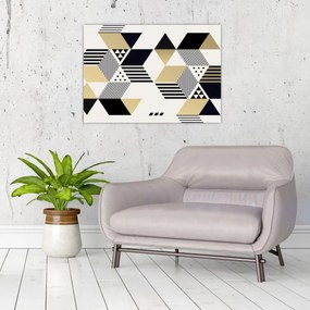 Tablou pe sticlă - Forme geometrice N⁰1 (70x50 cm)