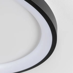 Brilagi - Plafonieră LED dimabilă FALCON SLIM LED/42W/230V Ø 50 cm neagră + telecomandă