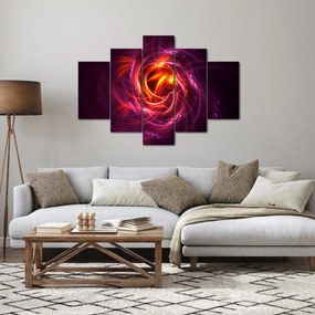 Tabloul cu abstracțiune modernă care luminează (150x105 cm)