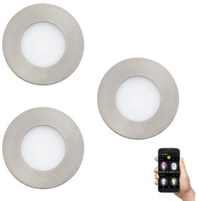 SET 3x corp de iluminat LED pentru baie dimabil FUEVA-Z LED/2,8W/230V IP44 Eglo 900111