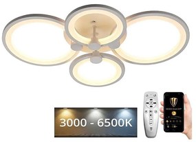 Lustră LED dimabilă aplicată LED/65W/230V 3000-6500K + telecomandă