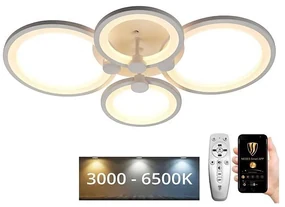 Lustră LED dimabilă aplicată LED/65W/230V 3000-6500K + telecomandă