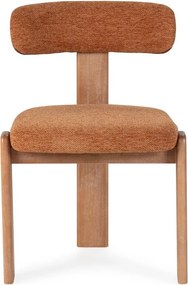 Scaune de dining cărămizii 2 buc. tapițate Nadia – MOME