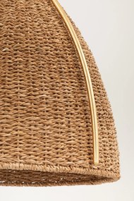 Lustra Suspendata din Franghie Lampakanai, Design Lux, auriu, Woodlawn