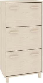 vidaXL Pantofar „HAMAR”, maro miere, 59,5x35x117 cm, lemn masiv pin