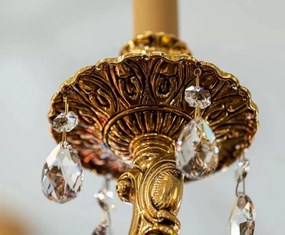 Candelabru LUX realizat manual cu cristale Scholer Edgard, 90cm