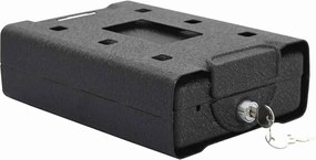 vidaXL Seif pentru mașină cu blocare Negru 22 x 16 x 7 cm Oțel