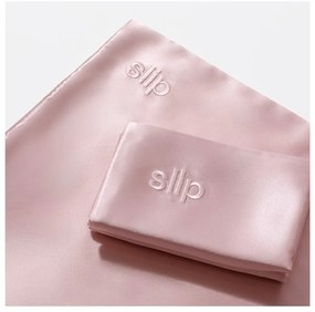 Față de pernă din mătase 51x76 cm Pink – slip