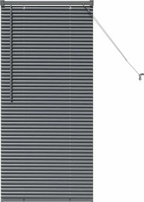 vidaXL Jaluzele venetiene Manual Gri închis 130 x 60 cm Aluminiu