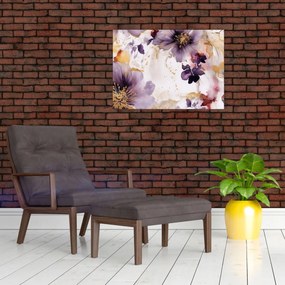 Tablou - Acuarelă flori (70x50 cm)