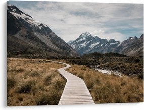 Tablou - Poteca în valea muntelui Mt. Cook (70x50 cm)