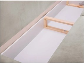 Canapea extensibilă cu spațiu pentru depozitare Mazzini Sofas Pivoine, bej