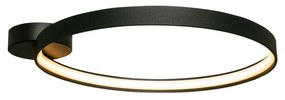 Lustra aplicata LED design modern circular CIRCLE 55, negru