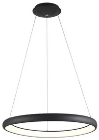 Lustra LED dimabila, design modern Albi negru, 61cm