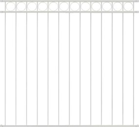 vidaXL Element de gard Alb 170 x 150 cm Oțel