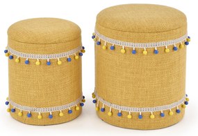 Set 2 buc. taburete Garanno (Galben). 1028174