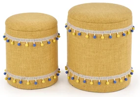 Set 2 buc. taburete Garanno (Galben). 1028174