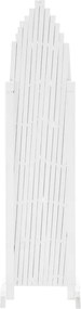 Ecran grilaj, alb/lemn, 250 cm, KEJLY