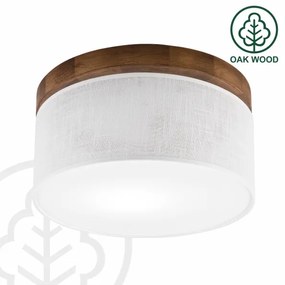 Plafonieră Brilagi BELLADONNA 1xE27/15W/230V d. 30 cm alb/stejar