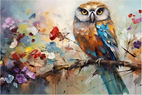 Tablou - Bufniță pictată (90x60 cm)