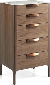 Dulapior cu 5 sertare design elegant Glayds AC-CP1806-A