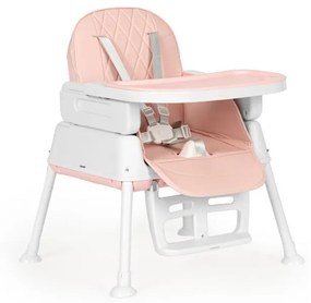 Scaun de hrănire pentru copii 3in1 pliabil ECOTOYS PINK