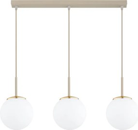 Brilagi - Lustră pe cablu MILO 3xE27/60W/230V bej/auriu