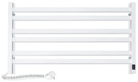 Radiator de baie tip scară AVANGARD, cu termostat, 300W/230V, 50,6 cm, IP44, alb, stânga