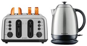 Cana electrica BUYDEEM K640, 2400W, 1,7 L, Protectie, Fara BPA, Otel inoxidabil, LED, Inox