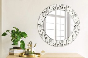 Decoratiuni perete cu oglinda Desen floral
