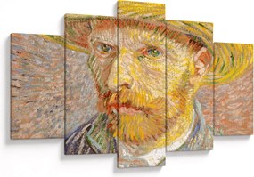 Tablou - Vincent van Gogh, Self-Portrait with a Straw Hat (The Potato Peeler), reproducere (150x105 cm)