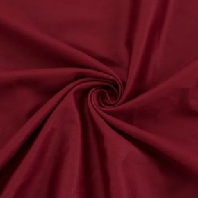 Kvalitex Satin foaie cu elastic burgundy, 90 x 200 cm