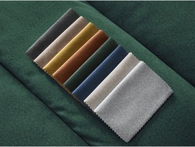 Colțar verde cu tapițerie din catifea (cu colț pe partea stângă/cu șezlong) Sierra – Bobochic Paris