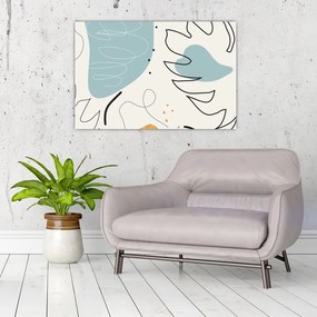 Tablou - Ilustrație de frunze (90x60 cm)